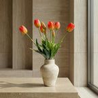 Kunstige tulipaner i vase – Orange tulipaner